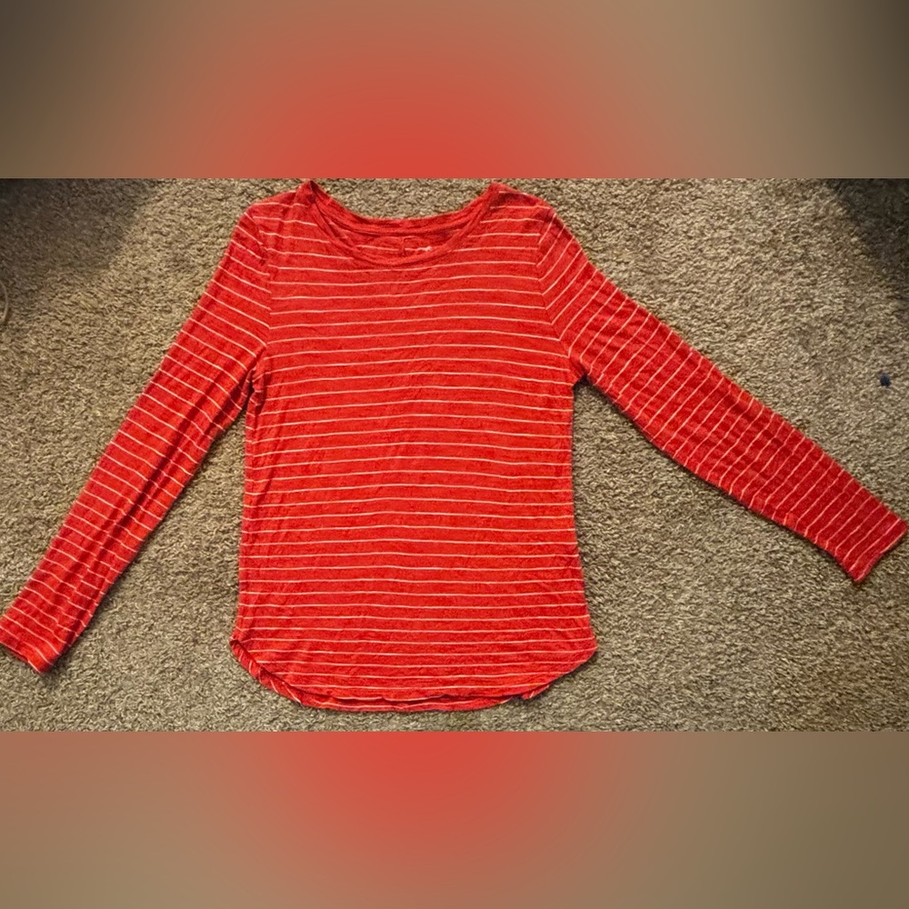 Banana Republic Malibu tee long sleeve size S Casual Wear Women Shirt Striped
